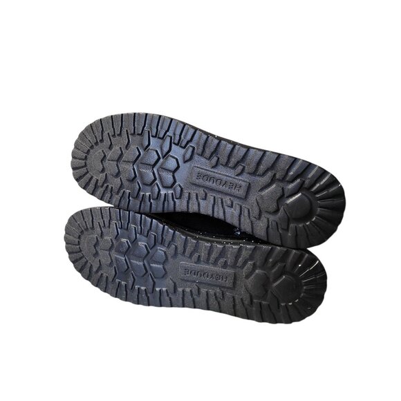 Hey Dude Denny Wool Faux Shearling Boot Black Slip On Comfy Ankle Womens Size 11 - Picture 6 of 8